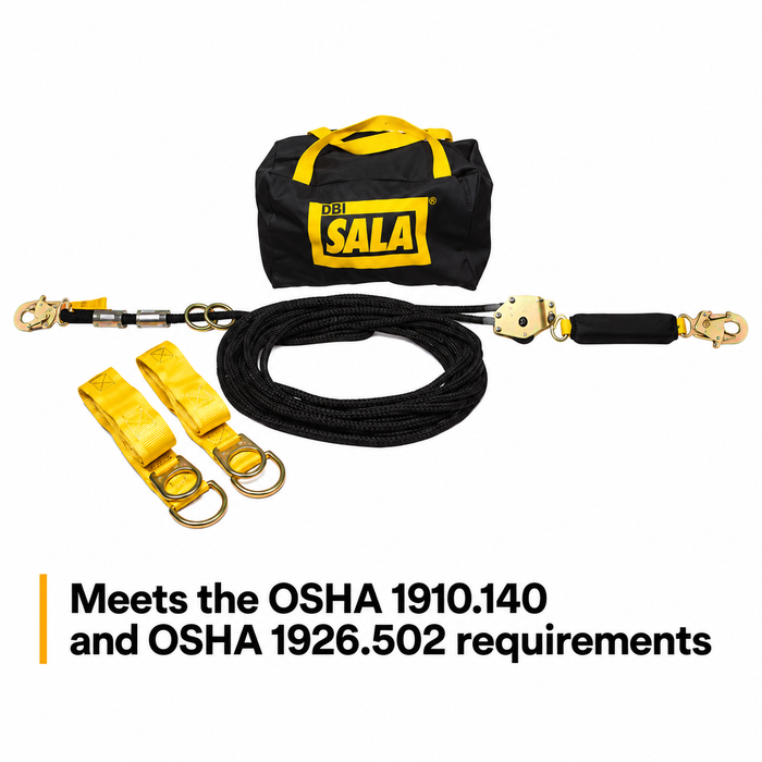 3M DBI-SALA Sayfline™ Synthetic Horizontal Lifeline System 40'