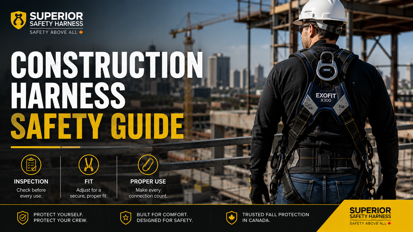 ExoFit X300 Construction Weight Distribution Safety Harness, CSA Certified, Class AP Superior Safety Harness