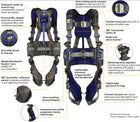 ExoFit X300 Construction Weight Distribution Safety Harness, CSA Certified, Class AP Superior Safety Harness