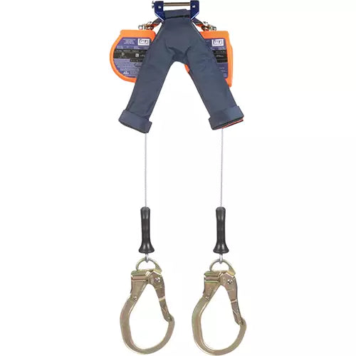 3M™ DBI-SALA® Nano-Lok™ Edge Twin-Leg Self Retracting Lifeline, 3500234, cable, quick connect, 8 ft (2.4 m)