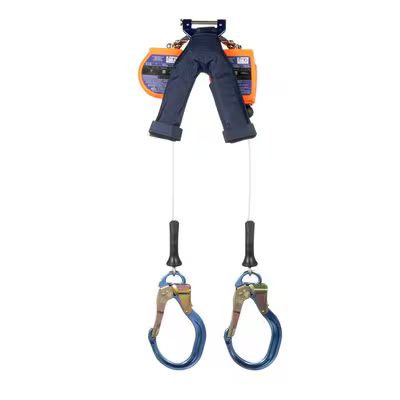 3M™ DBI-SALA® Nano-Lok™ Edge Twin-Leg Self Retracting Lifeline, 3500238, cable, quick connect, 8 ft (2.4 m)