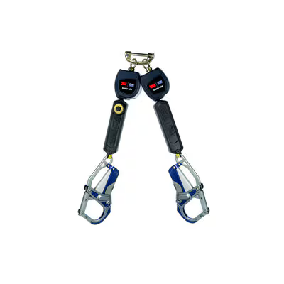 3M™ DBI-SALA® Nano-Lok™ edge Twin-Leg Personal Self-Retracting Lifeline 3500259, Galvanized Cable, 7.3 ft (2.2 m)