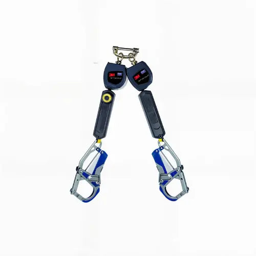 Nano-Lok edge Twin-Leg Personal Self-Retracting Lifeline 3500259, Galvanized Cable, 7.3 ft (2.2 m)