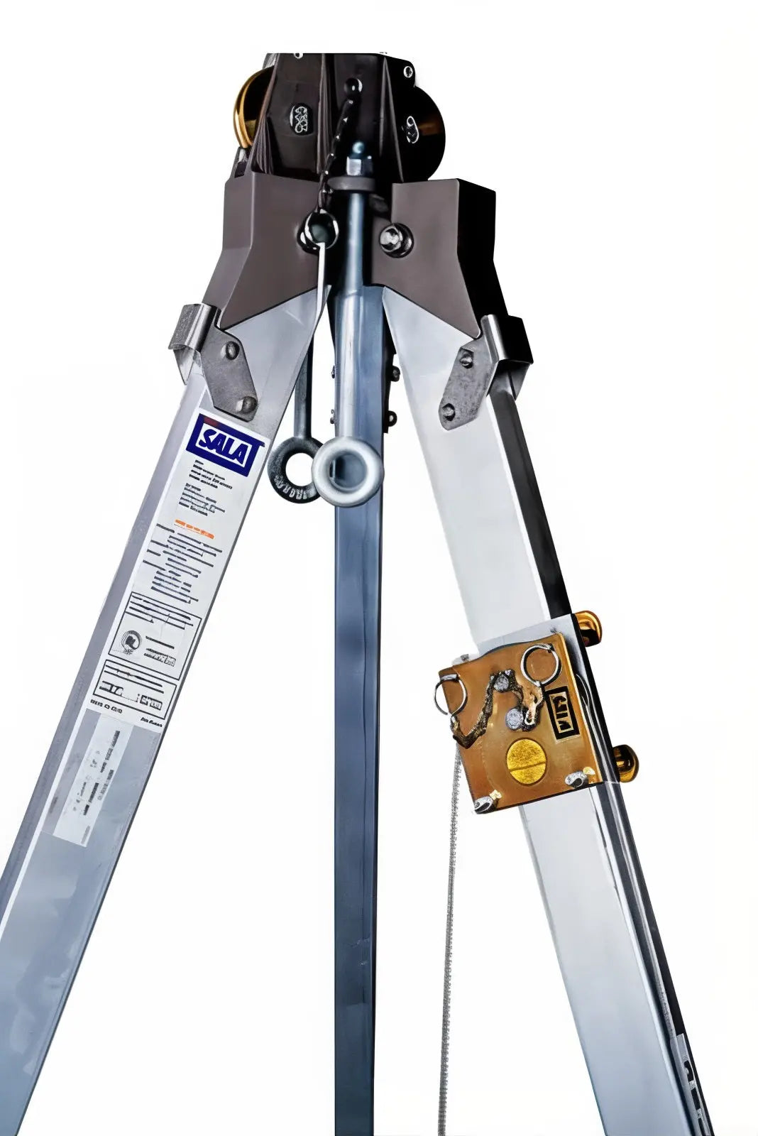 3M™ DBI-SALA® Advanced Confined Space Tripod Pulley, 8003238, yellow zinc, 4 in x 3 in x 4.7 in Superior Safety Harness