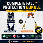 ExoFit X300 Weight Distribution Harness + Self-Retractable Lifeline Safety Bundle