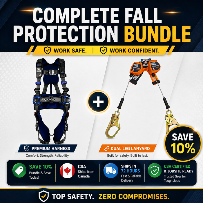 ExoFit X300 Weight Distribution Harness + Self-Retractable Lifeline Safety Bundle