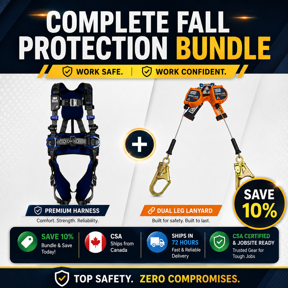 ExoFit X300 Weight Distribution Harness + Self-Retractable Lifeline Safety Bundle