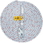 Rope Lifeline with Snap Hook SSR100 25-100 ', 5/8 in Polypropylene and Polyethylene Blend, Blue Superior Safety Harness