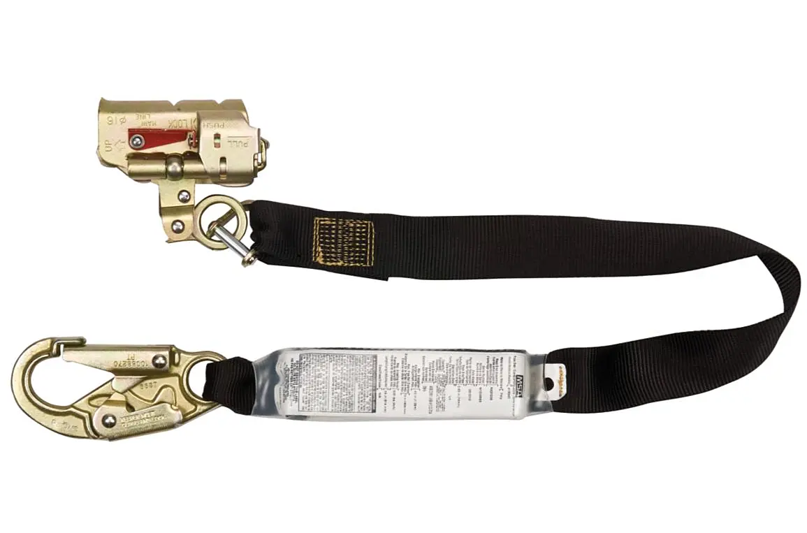 Automatic Sliding Rope Grab, With Lanyard, 5/8