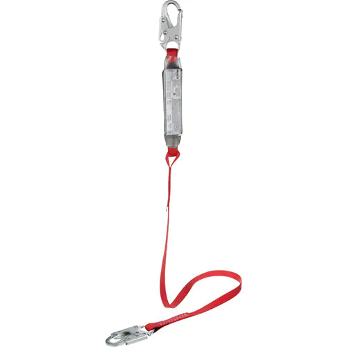 PRO™ Shock Absorbing Lanyards, 6', E4, Snap Hook Center, Snap Hook Leg Ends, Polyester - CSA Certified!